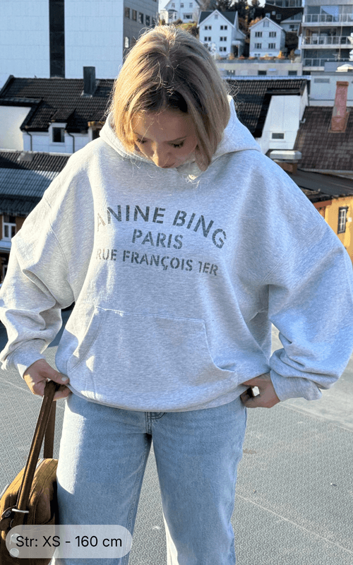 HARVEY Sweatshirt Paris Stencil Heather Grey