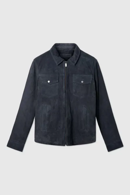 Hovedbilde SUEDE Zip Jacket Dark Blue