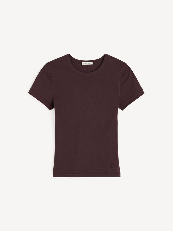 ALICIA Organic Cotton T-shirt Aubergine