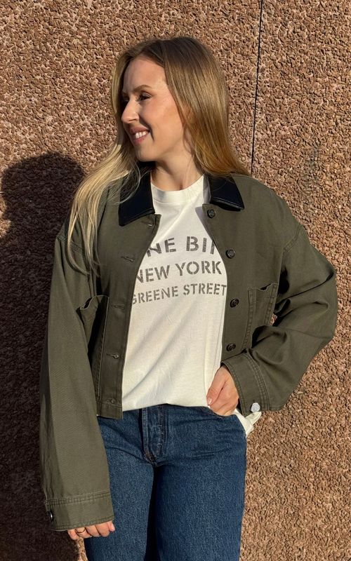 Ivan Long Sleeve Melrose Stencil Ivory