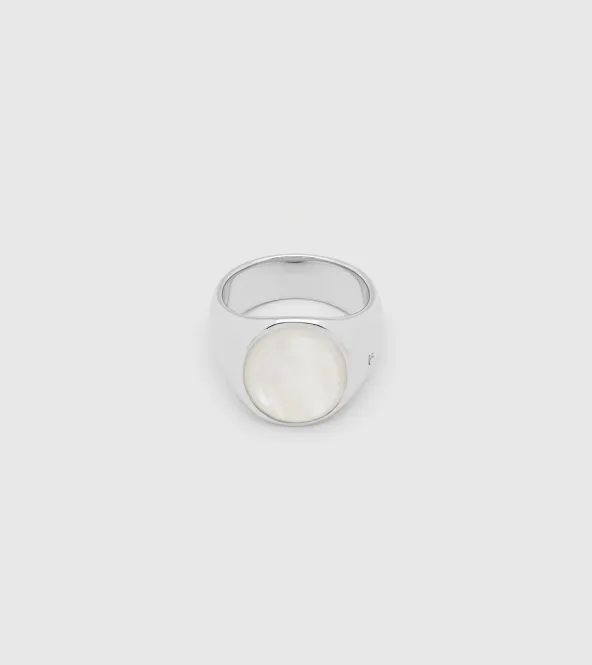 Hovedbilde OVAL WHITE MOP Silver 