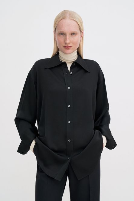 Hovedbilde Satin Shirt Black