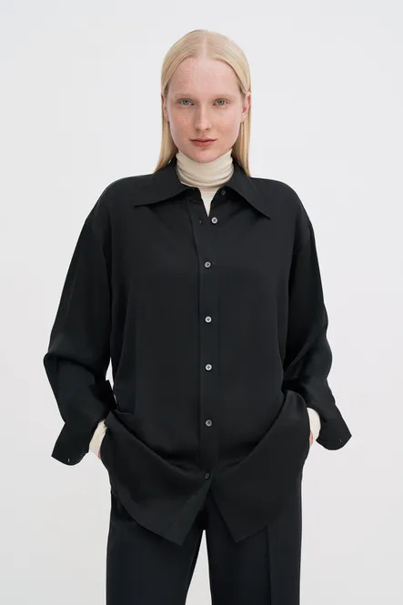 Hovedbilde Satin Shirt Black