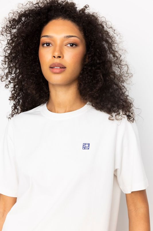 EZRA Tee Logo Off White