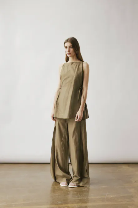 Hovedbilde KALIDA Fold Trousers Moss