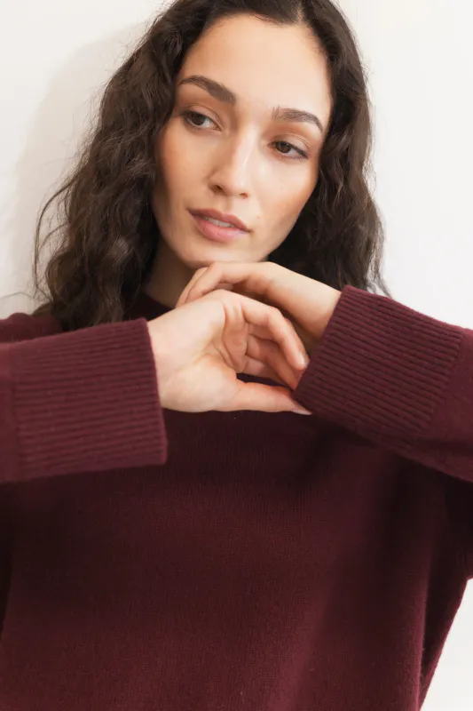 Shirley Knit Deep Plum