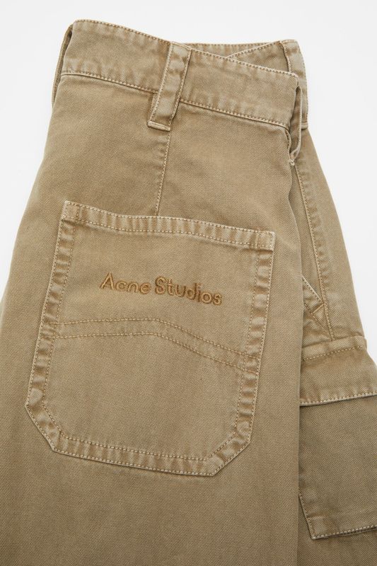 Cargo Trousers Washed Beige