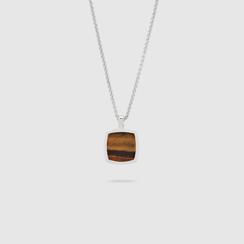 CUSHION PENDANT Tiger Eye