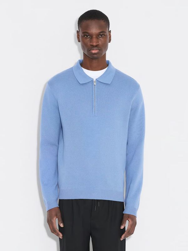 MILANO Knit Half Zip Sweater Blue