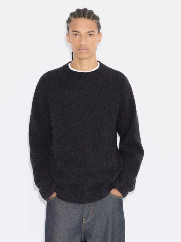 ANDREAS Crewneck Sweater Dk. Grey
