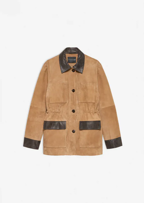 BRUNA Suede Jacket Mousse
