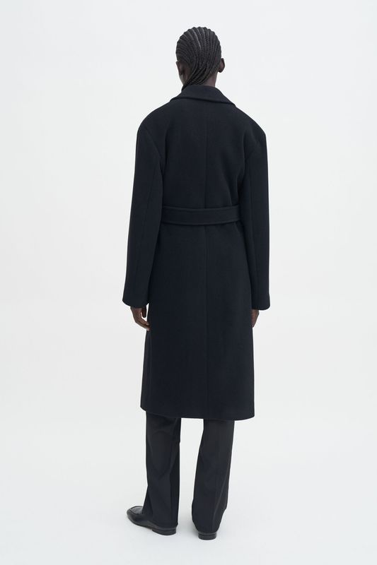 Charlotte Belted Coat Black 