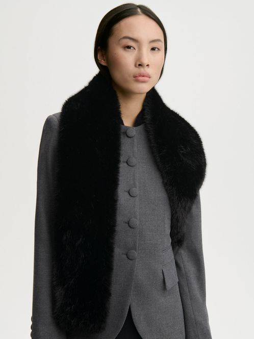 Hovedbilde PELLA Faux Fur Scarf Black