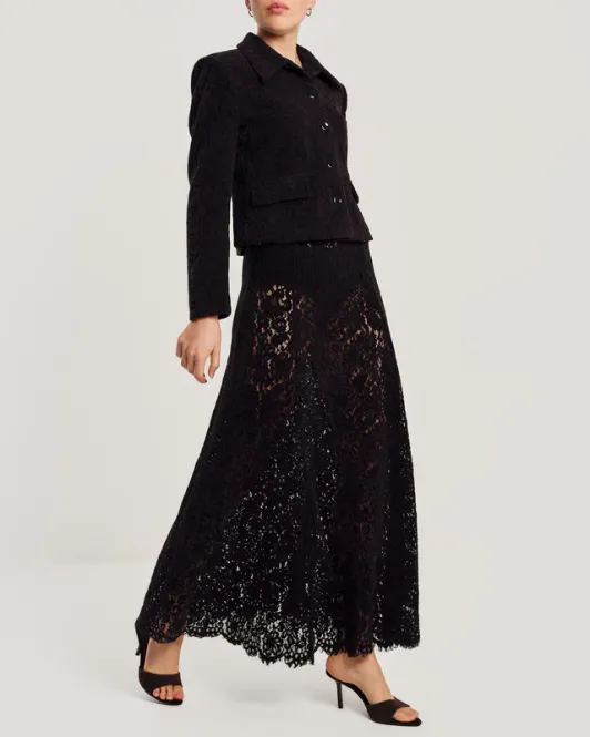 Hovedbilde Lace Velvet Skirt Black