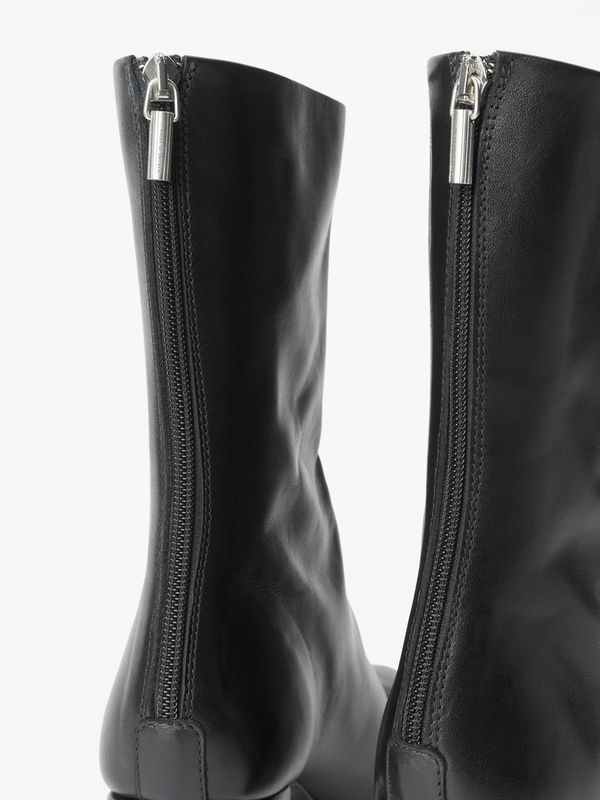 POLIKA Leather Boots Black