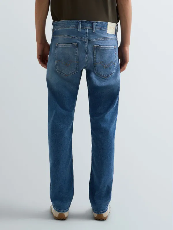 GROVER STRAIGHT Eco Plus Jeans Medium Blue