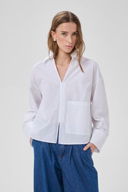 MWSunna Boxy Short Shirt White