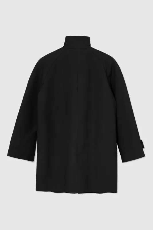 WMN Cotton Car Coat Black 