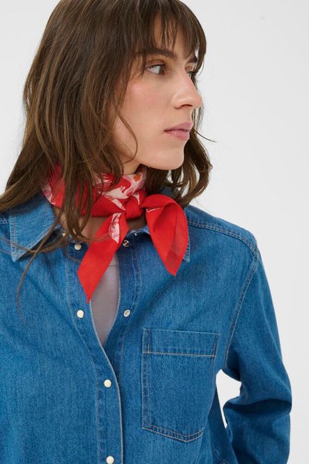 Hovedbilde PhiPW Scarf Poppy Red Bird ...
