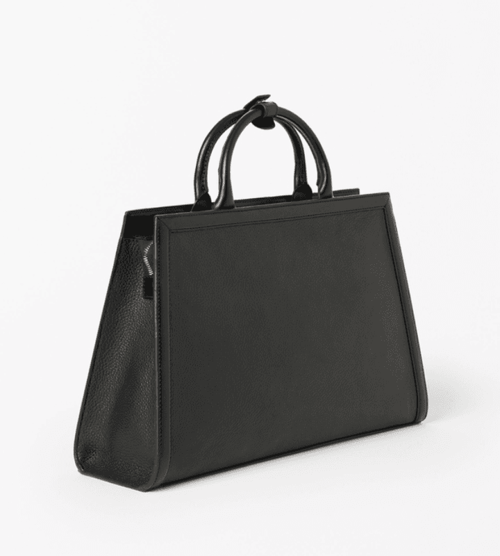 ACORI Leather Office Bag Black