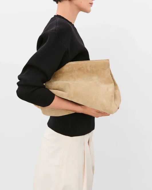 Hovedbilde Clay Clutch Suede Sand 