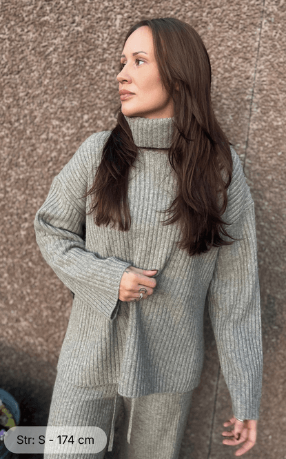 Hovedbilde AMARA Rib Turtleneck Taupe