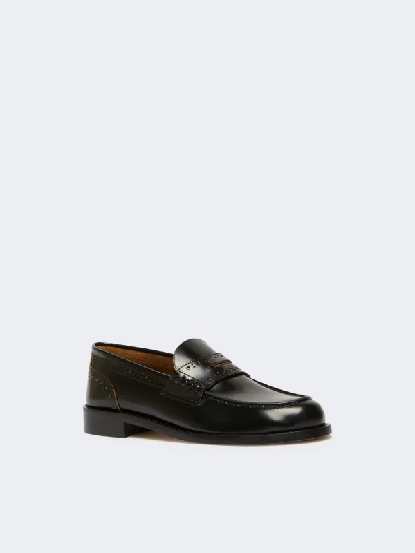 Colomba Leather loafers Black 