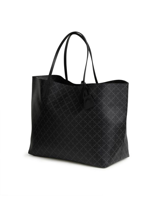 ABI TOTE Signature Flower Charcoal