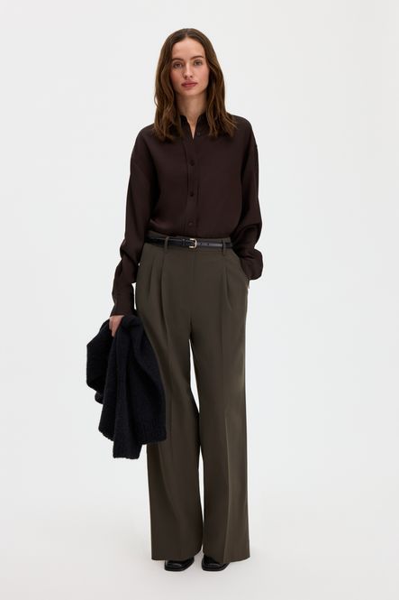 Hovedbilde Satin Shirt Dark Chocolate 