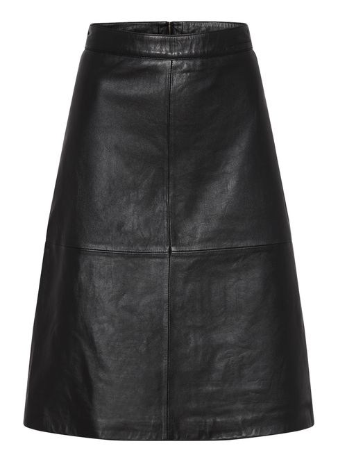 Hovedbilde ALine Skirt Leather Black