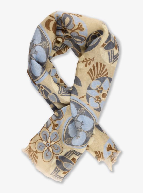 Linen Scarf Light Brown 