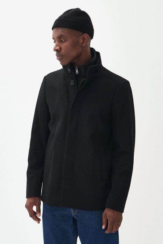 HARVEY Short Wool Black 
