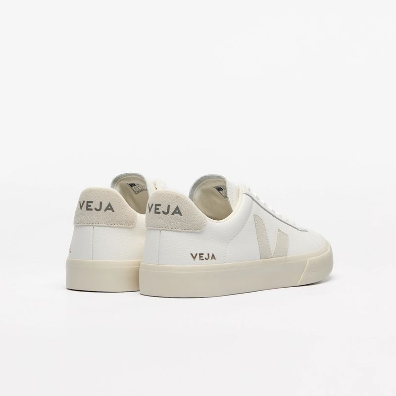 CAMPO W Leather White Natural Suede