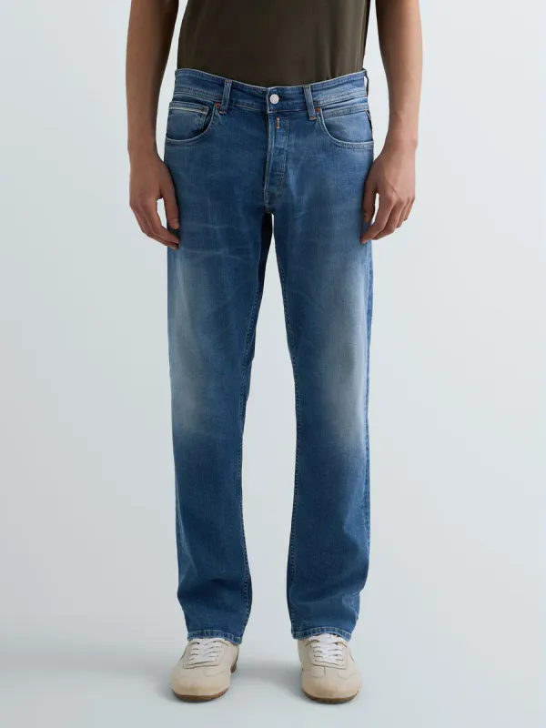 GROVER STRAIGHT Eco Plus Jeans Medium Blue