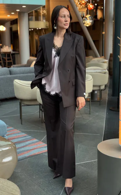 Hovedbilde JUNIE Wool Stripe Trousers ...
