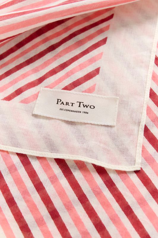 PhiPW Scarf Peach Blossom Stripe