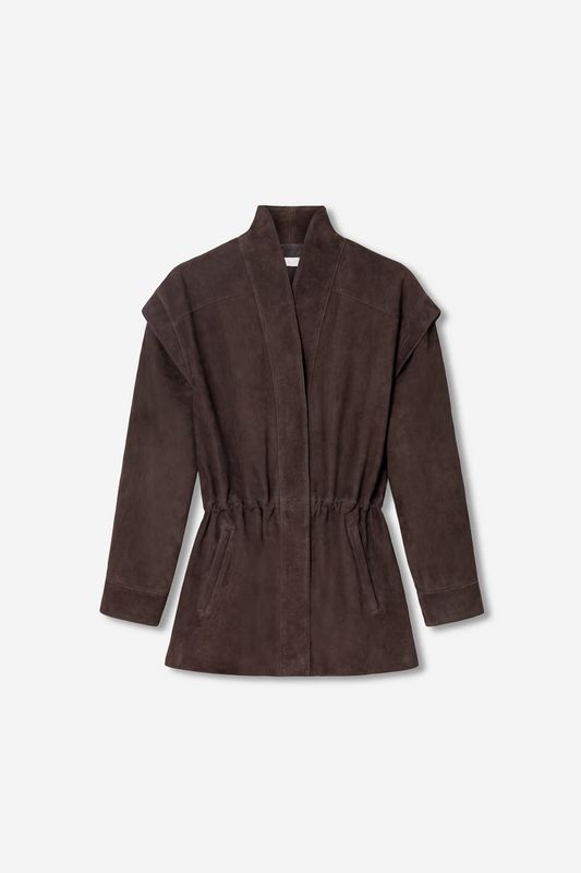 Winnie Leather Jacket Dark Brown 
