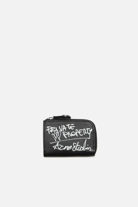 COMPACT Zip Wallet Black