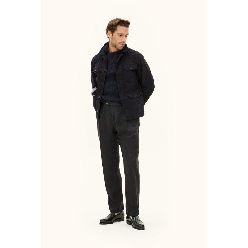 Safari Shirt Jacket Navy