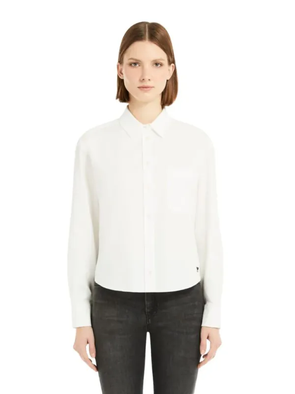 NUORO Cotton Oxford Shirt White