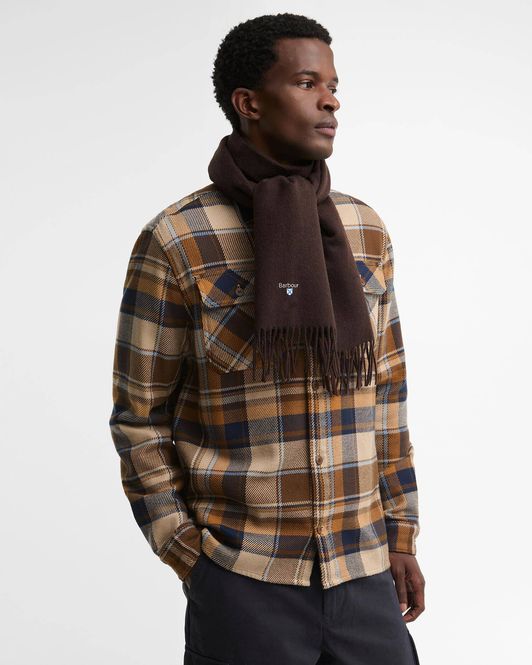 Hovedbilde Plain Lambswool Scarf Brown 