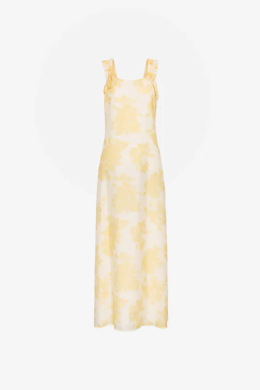 ZAHA Dress Yellow Floral Print