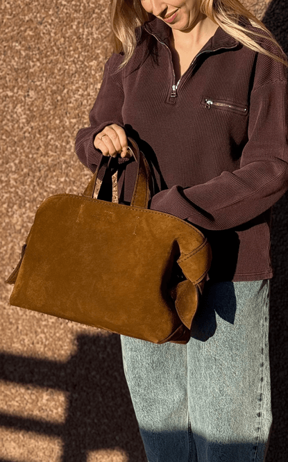 Hovedbilde MUSUBI Suede Tote Cognac ...