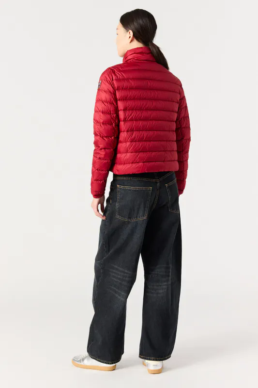 EMILIA Short Light Puffer Cherry Red 