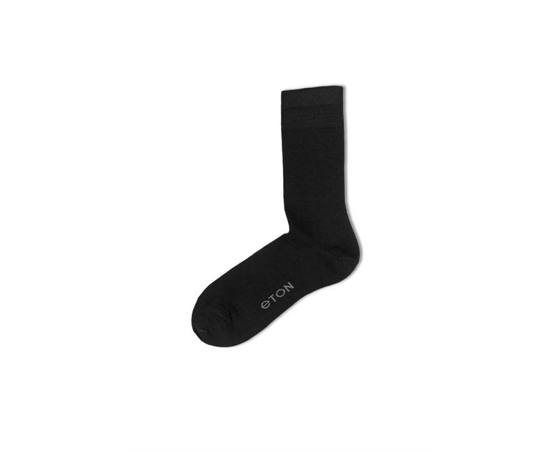 ETON FINE WOOL PLAIN Black