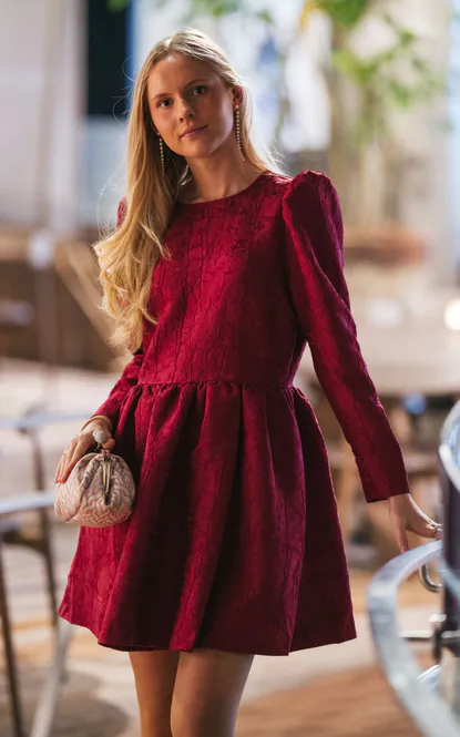 Hovedbilde Brocade Mini Dress Cherry