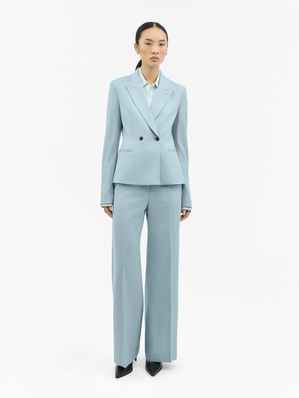 Rita Double Breasted Jacket Light Blue