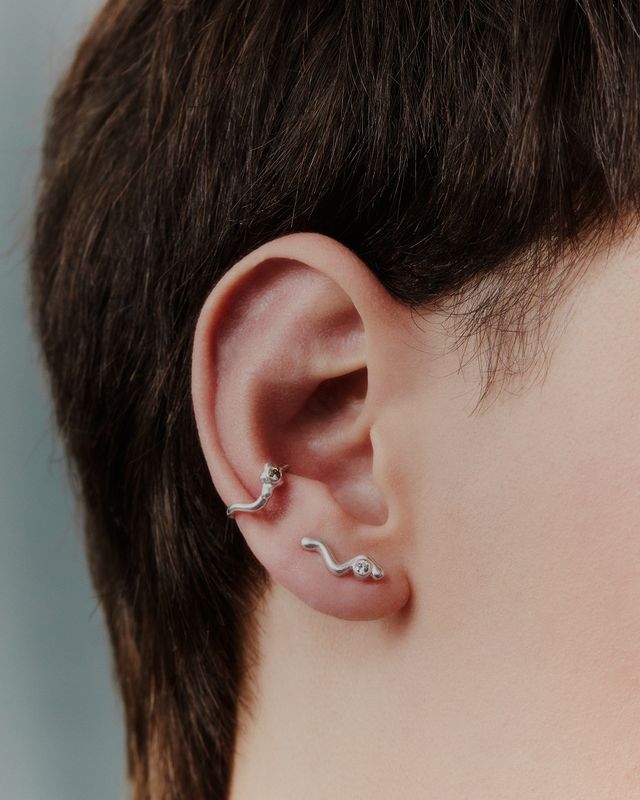Nora Crawler Earring Silver 
