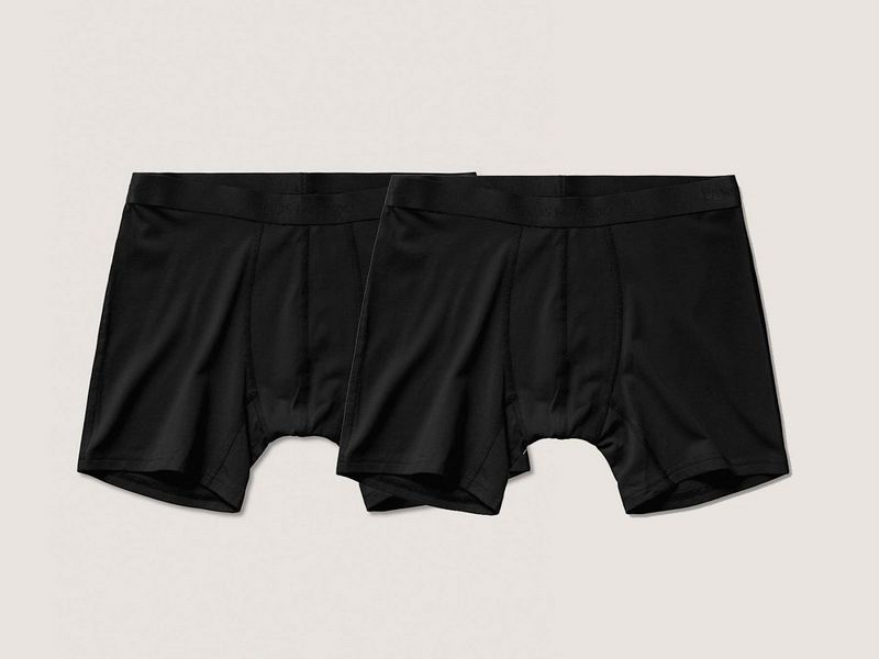 2pk Lyocell Pouch Boxer Black 