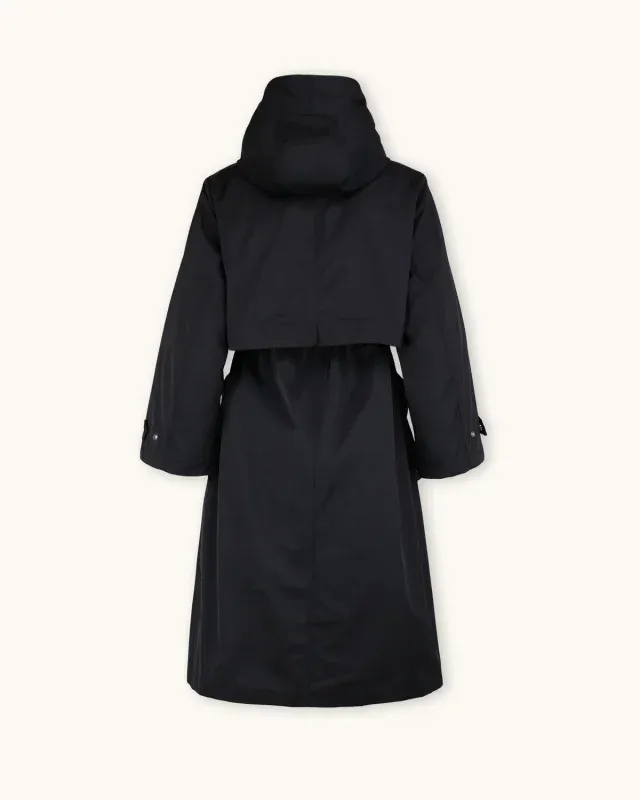 Padded Maxi Parka Black